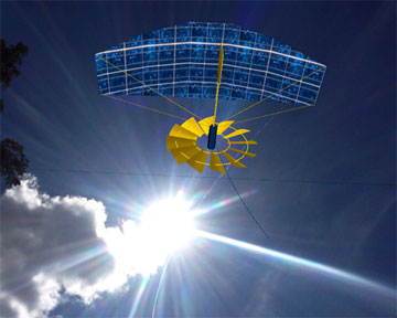 solar-powered hang glider