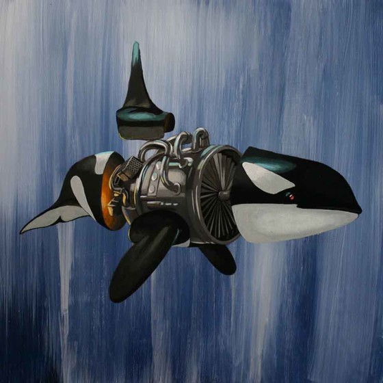 orca with machine engine body