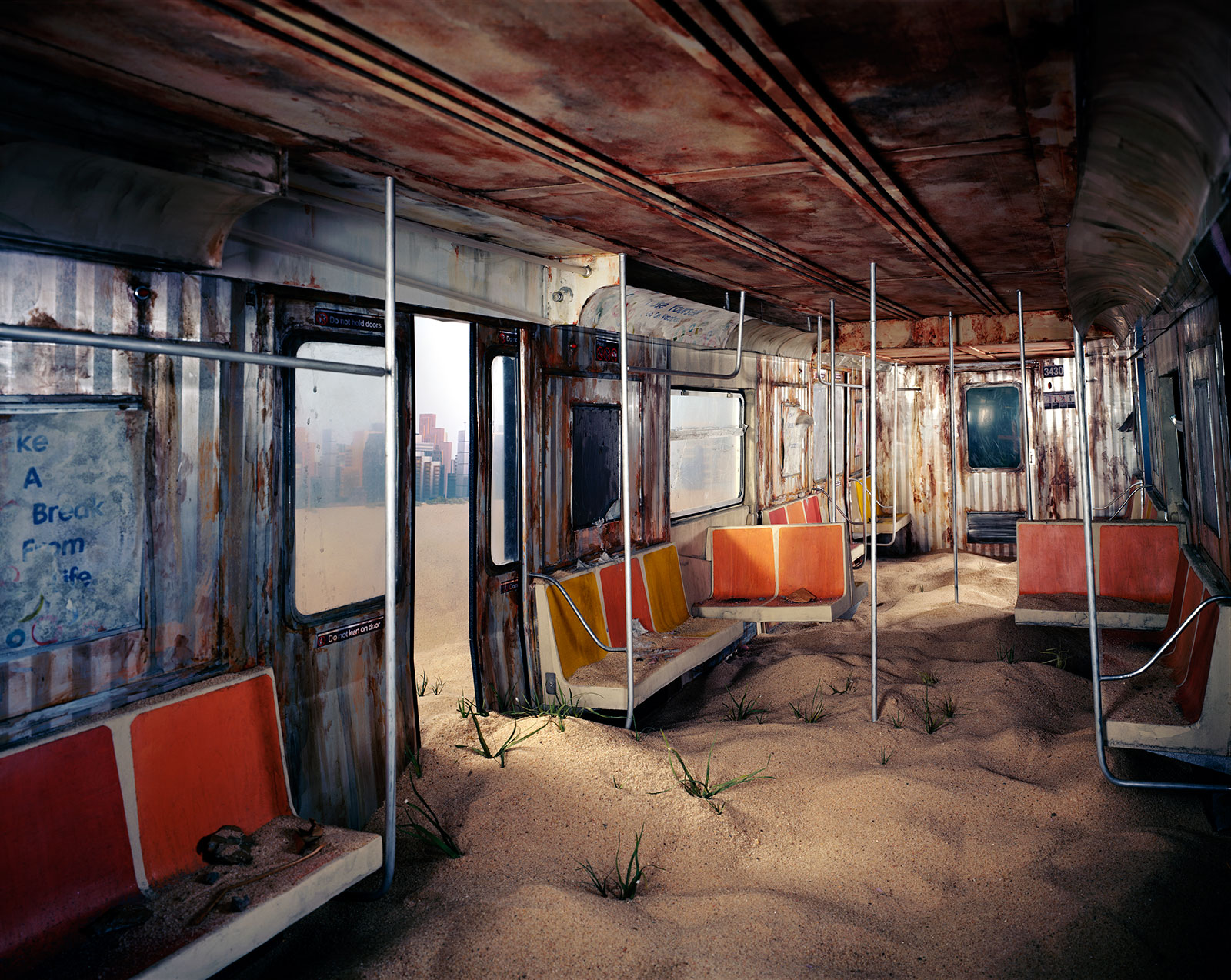 abandoned subway car