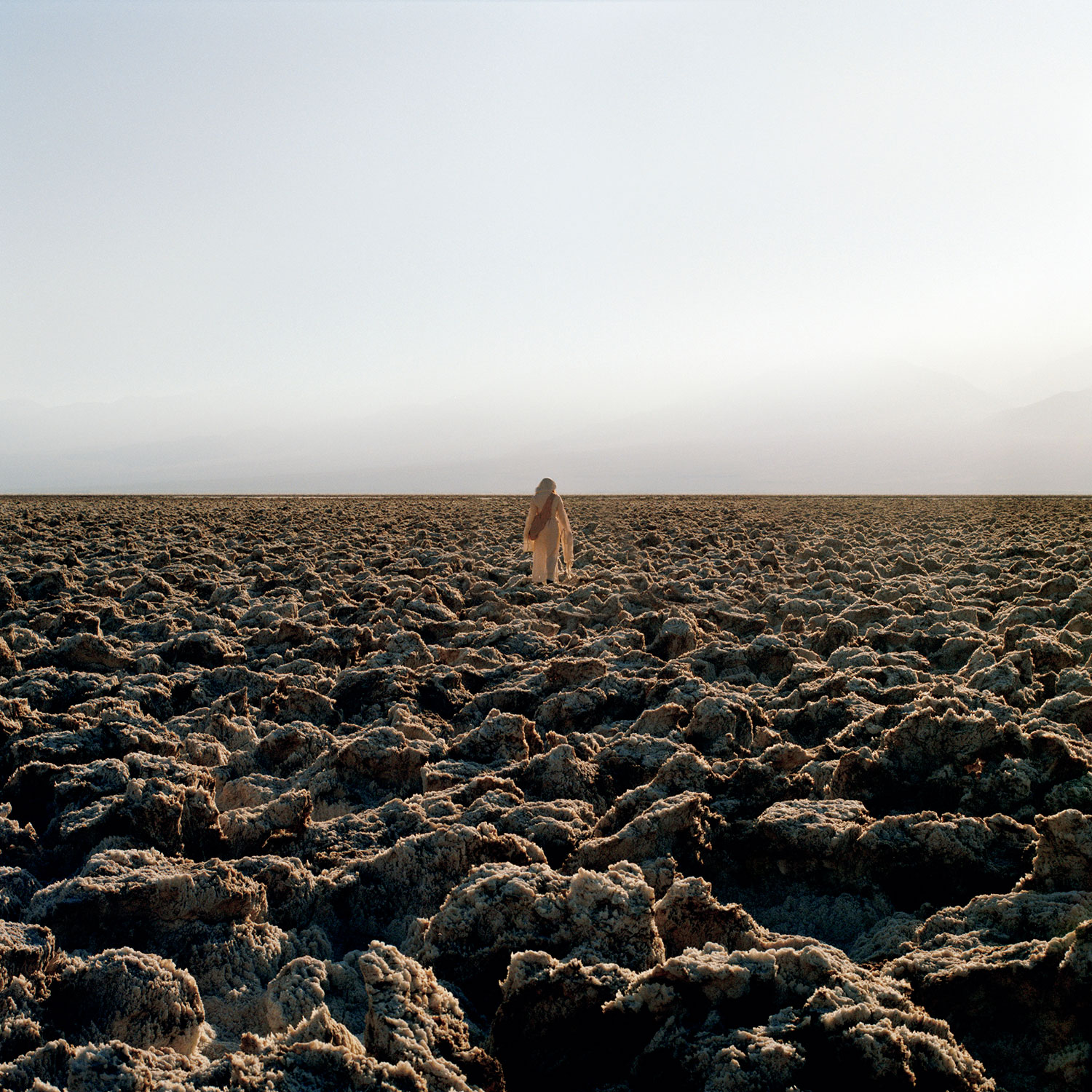woman in arid landscape