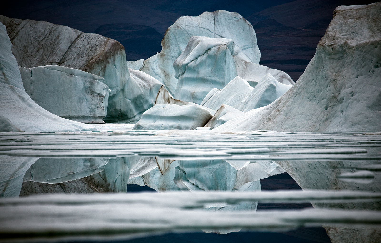 iceberg with reflection