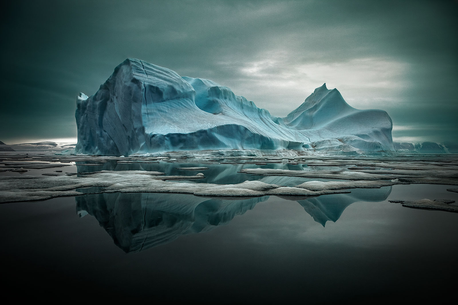 iceberg with reflection