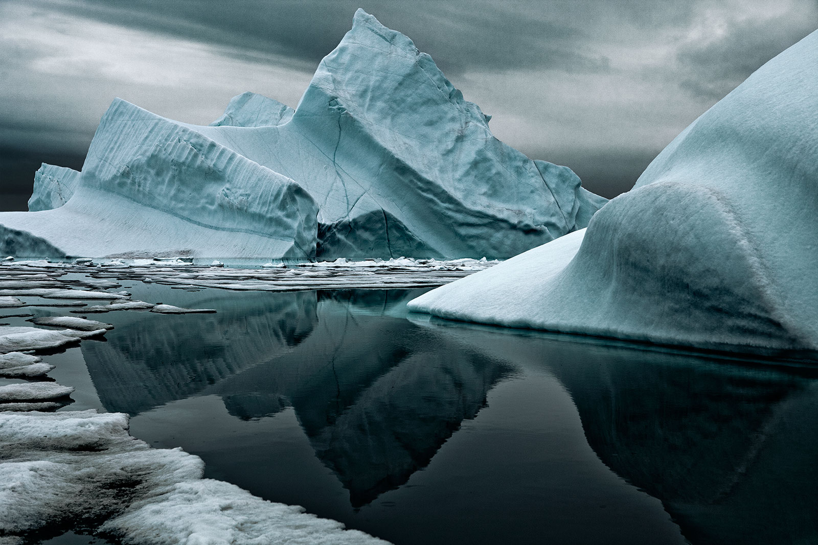 iceberg with reflection