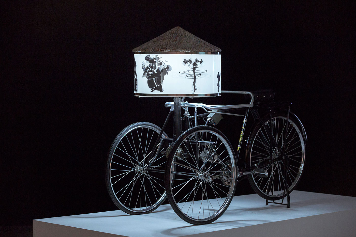 bicycle operated cinema machine