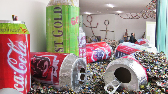 deluge of aluminum cans