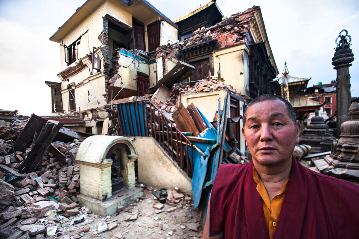 Earthquake damage in Nepal