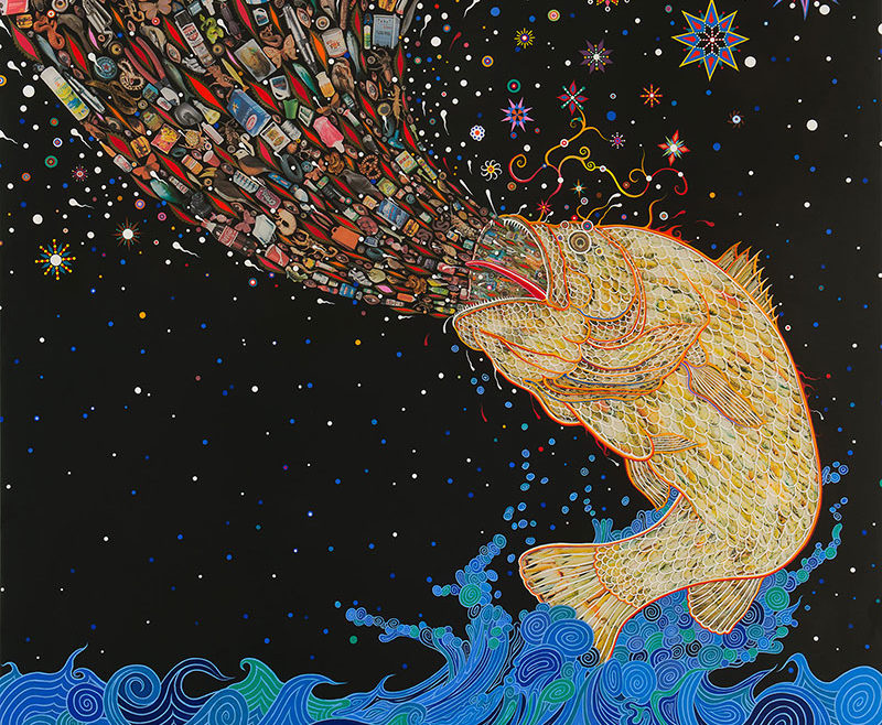 fish jumping out of water