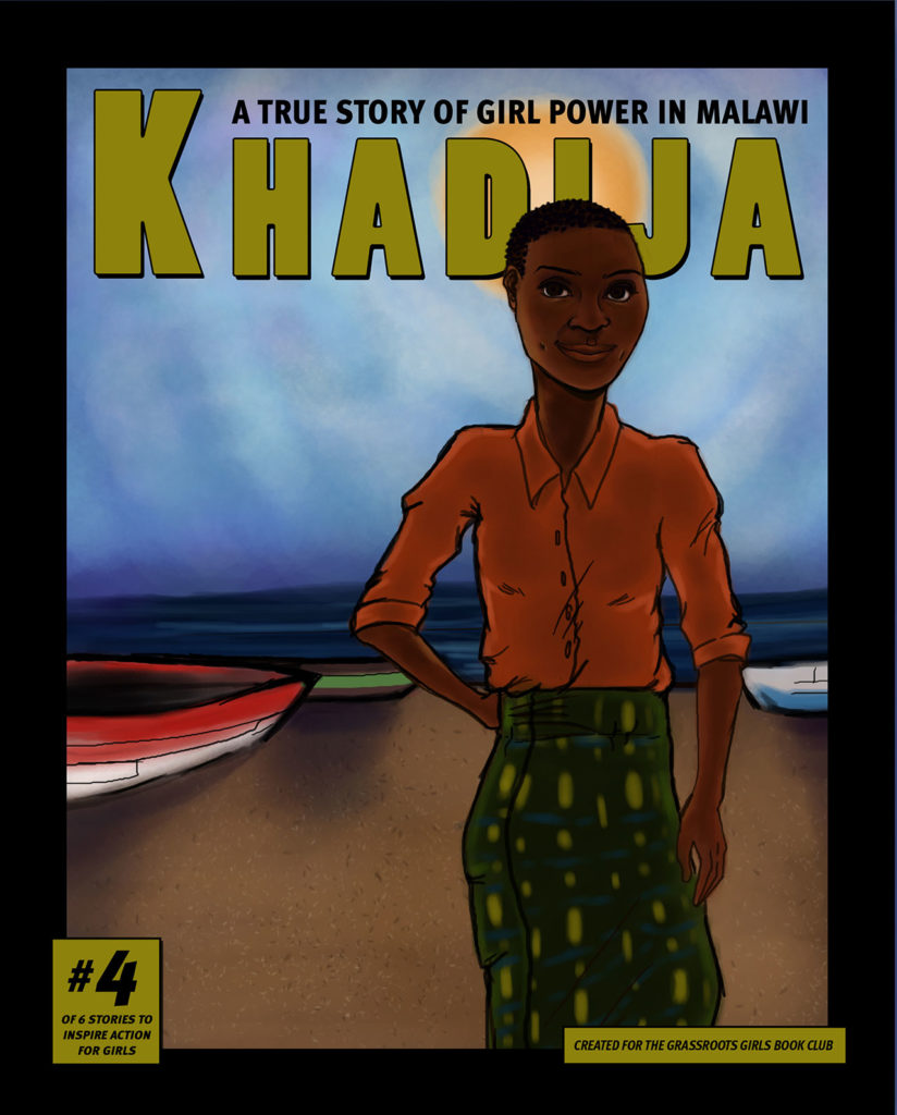 graphic novel cover with girl from Malawi